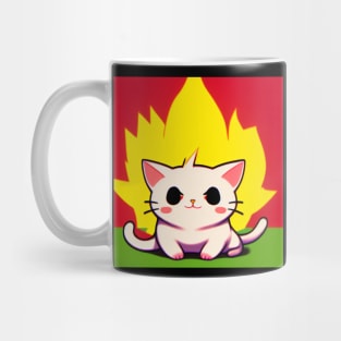 Serious Super Saiyan Neko Cat Mug